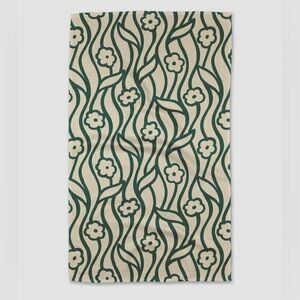 Geometry Kitchen Tea Towel Nostalgic Flowers